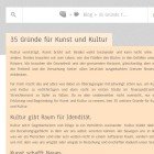 Gründe für Kunst und Kultur