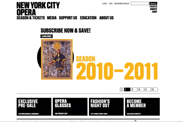 Screenshot http://www.nycopera.com