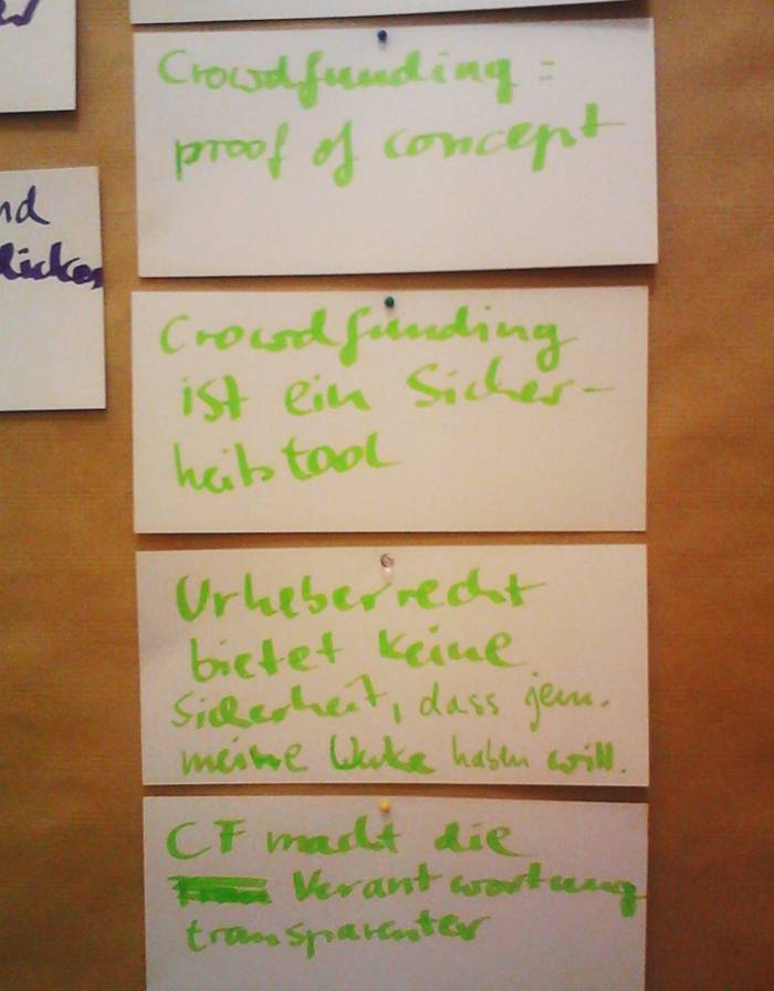 Barcamp Urheberrecht Mitschriften Crowdfunding