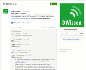 DRadio Wissen auf Google+