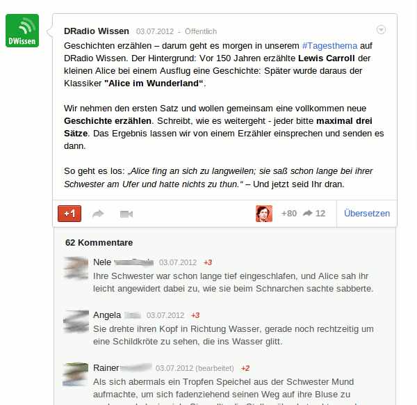 Storytelling auf Google+