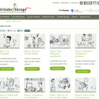 Screenshot http://www.entrepreneurship.de/gruender-garage/online-lernen/