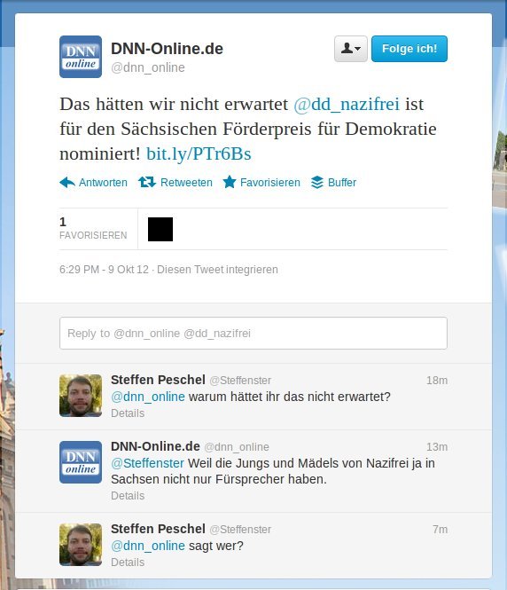 Screenshot von @dnn_online