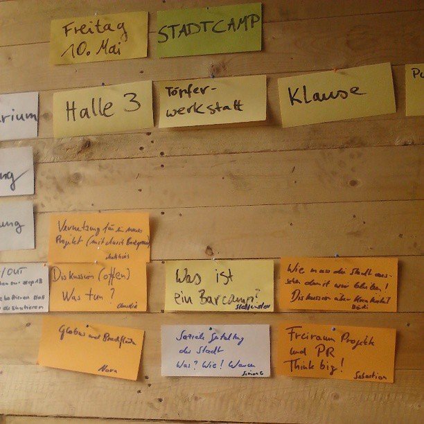 Sessionplan STADTCAMP am Freitag